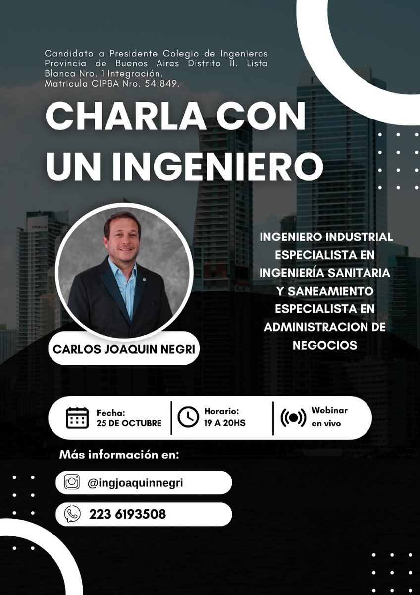 ingjoaquinnegri's tweet photo. Nos vemos hoy! https://t.co/IPkApuYOwR