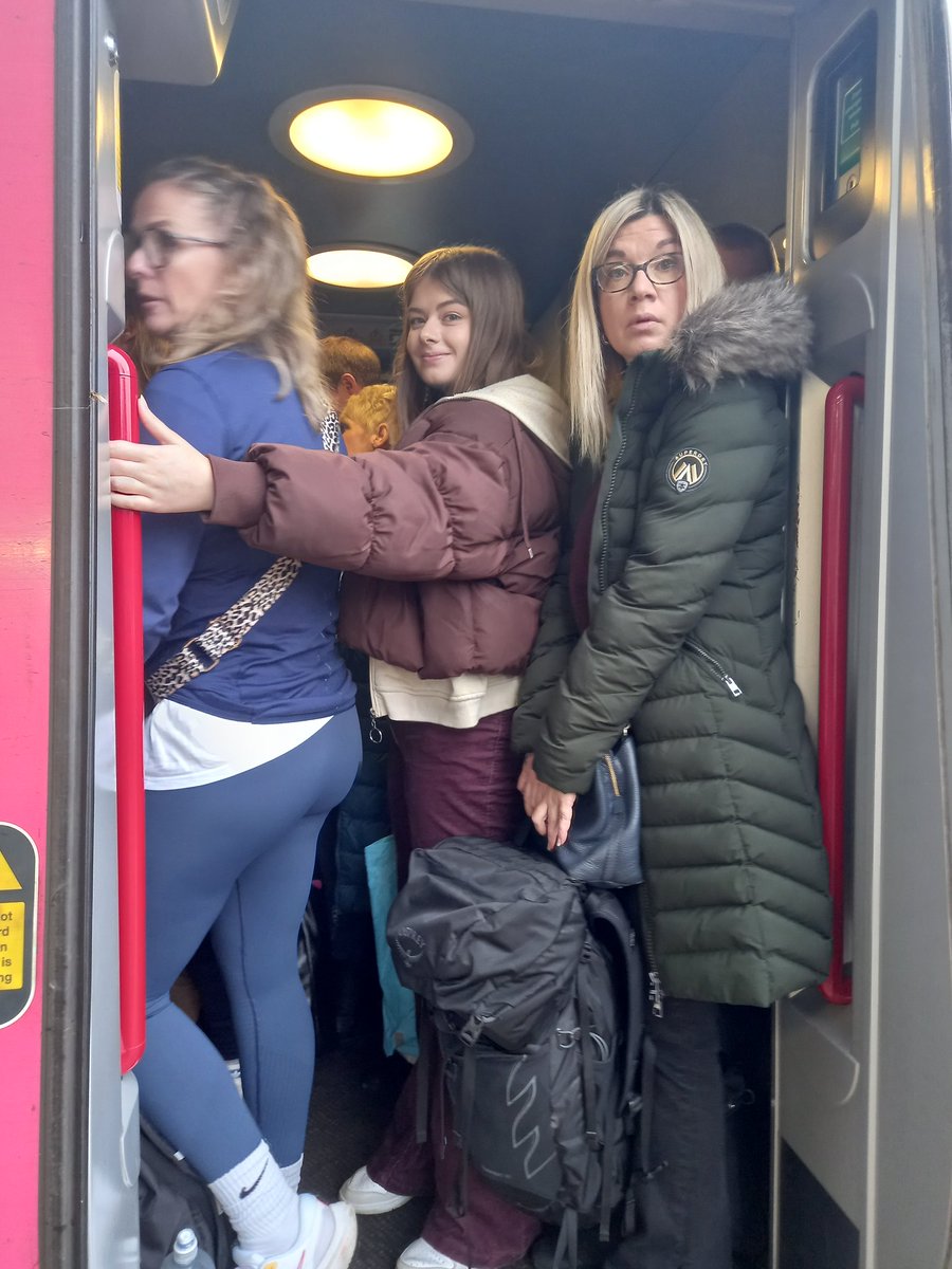 <a href="/CrossCountryUK/">CrossCountry Trains</a> 4 carriages on 10.57 from Sheffield to plymouth no room even to stand had to get off at Chesterfield , people crying