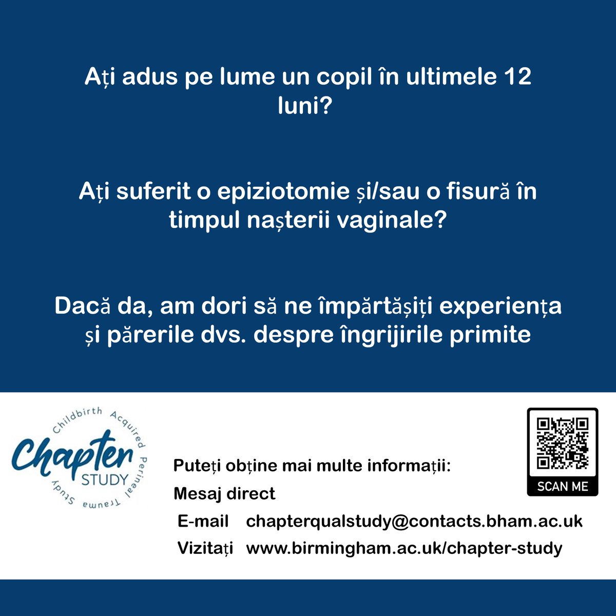 The Childbirth Acquired Perineal Trauma Study tweet media