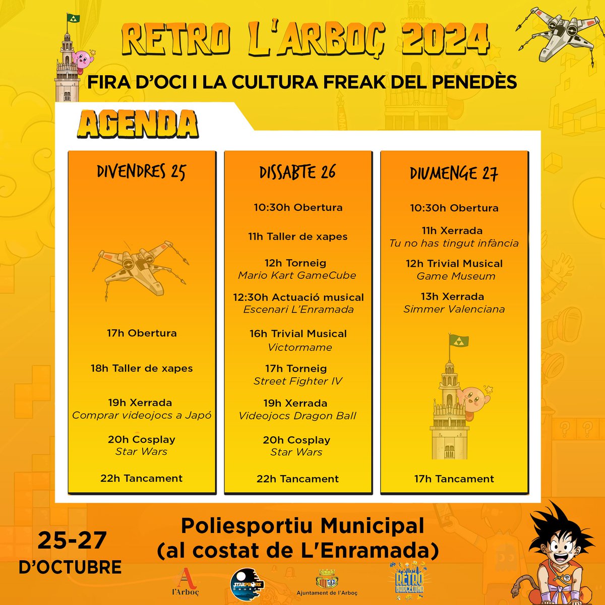 Ready To Play (@r2pradio) on Twitter photo Aquesta tarda comença #RetroArboç2024 amb un cap de setmana ple d'activitats, jocs i xerrades. Si teniu l'oportunitat no us ho perdeu!
Mireu quina gent més maca que hi va!!!
<a href="/SimValenciana/">Simmer 🎮</a> <a href="/victormame/">Victormame</a> <a href="/ElFuns/">Marc Rollan -El Funs-</a> <a href="/vicioplanet/">Carles Garcia 'Clark'</a> i molts més!!! Aquesta tarda comença #RetroArboç2024 amb un cap de setmana ple d'activitats, jocs i xerrades. Si teniu l'oportunitat no us ho perdeu!
Mireu quina gent més maca que hi va!!!
<a href="/SimValenciana/">Simmer 🎮</a> <a href="/victormame/">Victormame</a> <a href="/ElFuns/">Marc Rollan -El Funs-</a> <a href="/vicioplanet/">Carles Garcia 'Clark'</a> i molts més!!!