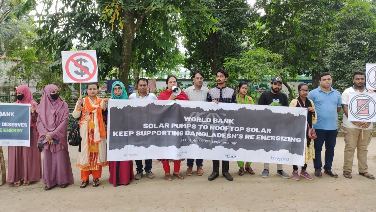 📎World Bank Action Call✊
<a href="/CLEANBD/">CLEAN</a> <a href="/urgewald/">urgewald</a> <a href="/bigshiftglobal/">The Big Shift Global</a> 

#WorldBank #nomorefossilfuels #StopFossilFinance #nofossilnonuclear #JustCleanEnergy