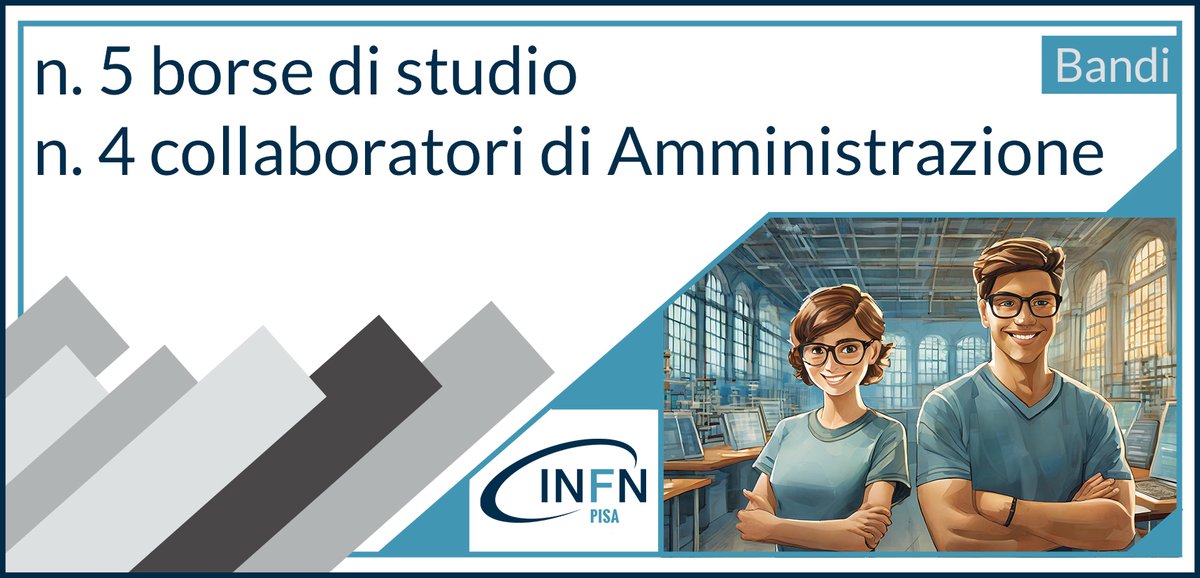 📋 Presso INFN aperti nuovi bandi.

☑️ Di cui n. 5 borse di studio
Bando n. 27181 link sottostante
☑️ Di cui n. 4 collaboratori di amministrazione
Bando n. TD/PI/C7/27187 link sottostante

Il presente post ha solo carattere informativo.
Info ufficiali su jobs.dsi.infn.it