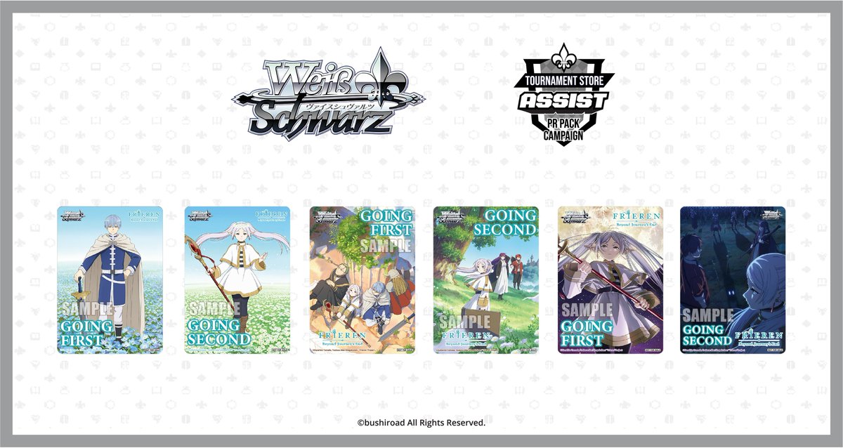 To commemorate the release of Booster Pack Frieren: Beyond Journey’s End, receive these exclusive PR packs with any purchase of applicable products!

🔗 bit.ly/tsapp-sfn

#WeissSchwarz #TCG #TradingCardGames #frieren