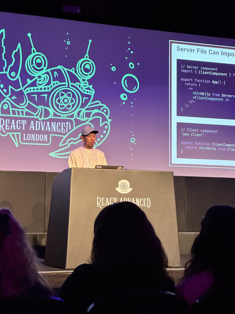 morellodev's tweet image. Super interesting talk about RSC and Server Actions by @dai_shi #ReactAdvanced ⚛️