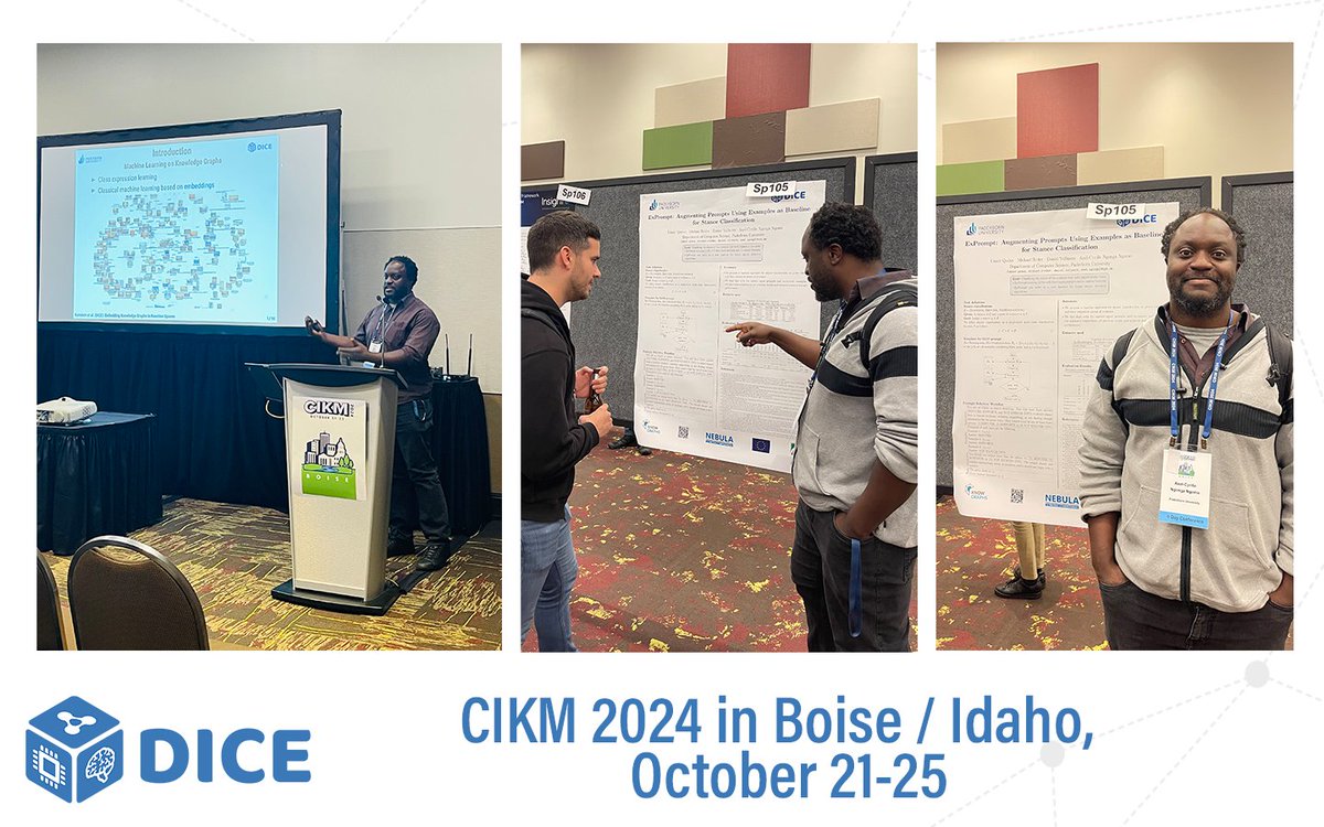 DICE Research Group (@diceresearch) on Twitter photo Another contribution <a href="/cikm2024/">ACM CIKM 2024</a> came from <a href="/NgongaAxel/">Axel Ngonga</a>, who introduced "ExPrompt: Augmenting Prompts Using Examples as Modern Baseline for Stance Classification" by <a href="/UQudus/">Umair Qudus 우메르</a>, <a href="/MichaDerStudent/">Michael Röder</a>, Daniel Vollmers & <a href="/NgongaAxel/">Axel Ngonga</a>.🤩🤝➡️ Have a look: papers.dice-research.org/2024/CIKM_ExPr…
#DICEontour Another contribution <a href="/cikm2024/">ACM CIKM 2024</a> came from <a href="/NgongaAxel/">Axel Ngonga</a>, who introduced "ExPrompt: Augmenting Prompts Using Examples as Modern Baseline for Stance Classification" by <a href="/UQudus/">Umair Qudus 우메르</a>, <a href="/MichaDerStudent/">Michael Röder</a>, Daniel Vollmers & <a href="/NgongaAxel/">Axel Ngonga</a>.🤩🤝➡️ Have a look: papers.dice-research.org/2024/CIKM_ExPr…
#DICEontour
