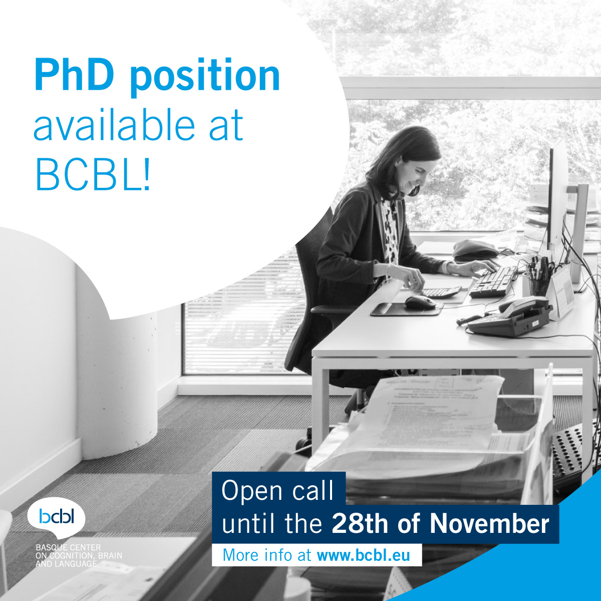 BCBL (@bcbl_) on Twitter photo 🔛 We are hiring!
We have 1 funded PhD position available to work in our <a href="/SpeechB_Bcbl/">Speech and Bilingualism BCBL</a> research group.
Deadline for application: 28/11/2024
+info 👉 bcbl.eu/es/unete-a-nos… 🔛 We are hiring!
We have 1 funded PhD position available to work in our <a href="/SpeechB_Bcbl/">Speech and Bilingualism BCBL</a> research group.
Deadline for application: 28/11/2024
+info 👉 bcbl.eu/es/unete-a-nos…