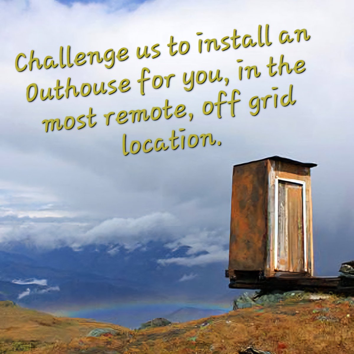 This isnt a Reworkshop Outhouse (ours are much better😁), but at an altitude of 8,530 feet in the Altai Mountains of Siberia, this is considered to be one of the most remote Outhouses in the world.

Looking for something similar? Get in touch.