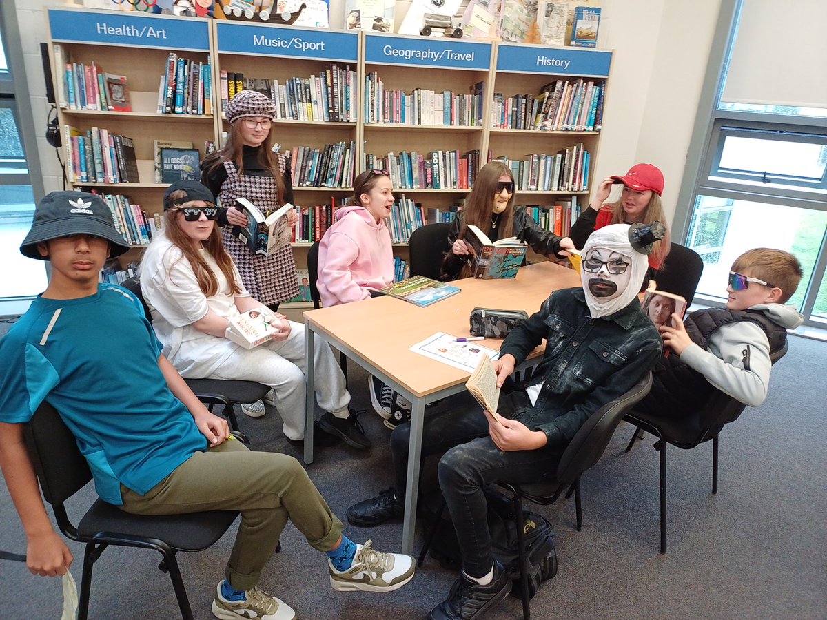 JCSP Library CCM (@colchilmlib) on Twitter photo Some of our 1st year students getting into the Halloween spirit during their reading class in the school library. <a href="/jcsplibraries/">JCSP Library Project</a> <a href="/ccmwicklow/">CCM Wicklow</a> Some of our 1st year students getting into the Halloween spirit during their reading class in the school library. <a href="/jcsplibraries/">JCSP Library Project</a> <a href="/ccmwicklow/">CCM Wicklow</a>