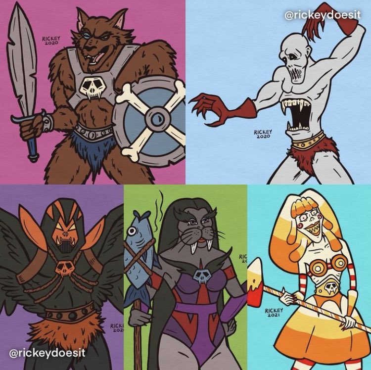 MOTUdrawing's tweet image. A great collection of 

🔥The NEW GOONS!

fan created characters for the MOTU Halloween Frightzone, drawn by @rickeydoesit ⚔️🎃👍👍

#motuhalloweenfrightzone #motu #MastersoftheUniverse #halloween#heman #motudrawingchallenge