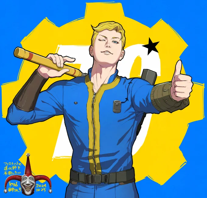 Fallout76。Vault Boy #falloutart #falloutfanart 