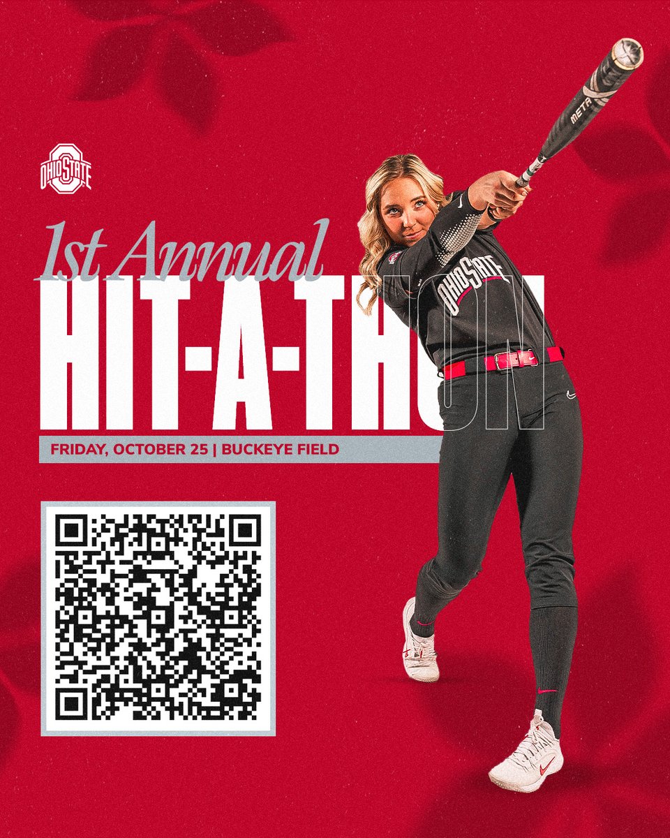 💪➕🥎🟰 Hit-A-Thon ‼️
📍 Columbus, Ohio
🏟️ Buckeye Field
🕕 6 p.m.
🆓 Free admission &amp; parking
Pledge 👉 go.osu.edu/hitathonpledge
Donate 👉 go.osu.edu/hitathondonati…

#GoBucks