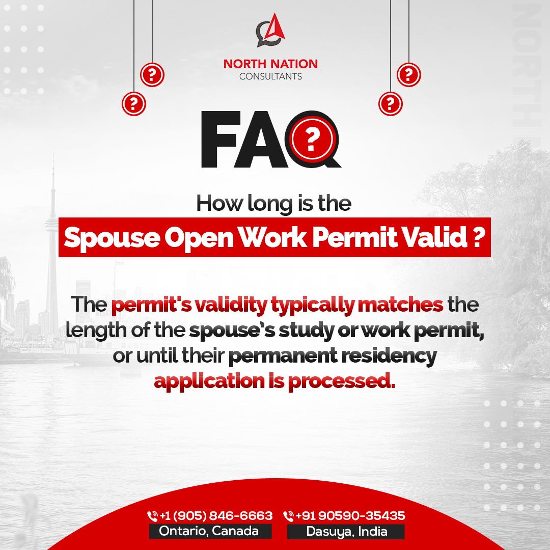 NorthNation01's tweet image. Wondering how long a spouse open work permit is valid in Canada? Knowing the duration is key to planning your stay and work effectively!🇨🇦

Got questions or need expert advice? We’re here to guide you!

#NorthNationConsultant #SpouseOpenWorkPermit #Canada #Immigration #WorkPermit