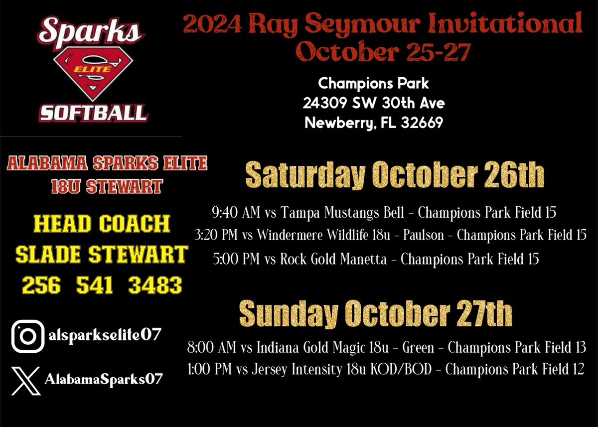 Excited to play in FL this weekend!