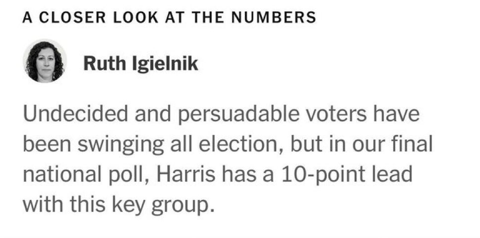BREAKING: Before you panic… Retweet to make sure every American knows Kamala is winning. All we need to do is vote.