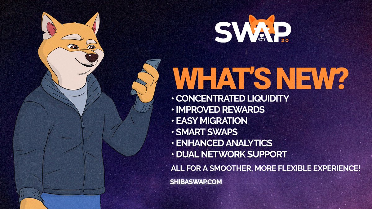 ShibaSwapDEX's tweet photo. 💡 What's new?

Detailed Release Note ➡️ https://t.co/1LpztBJ5ZZ https://t.co/2LHF4Df9bl
