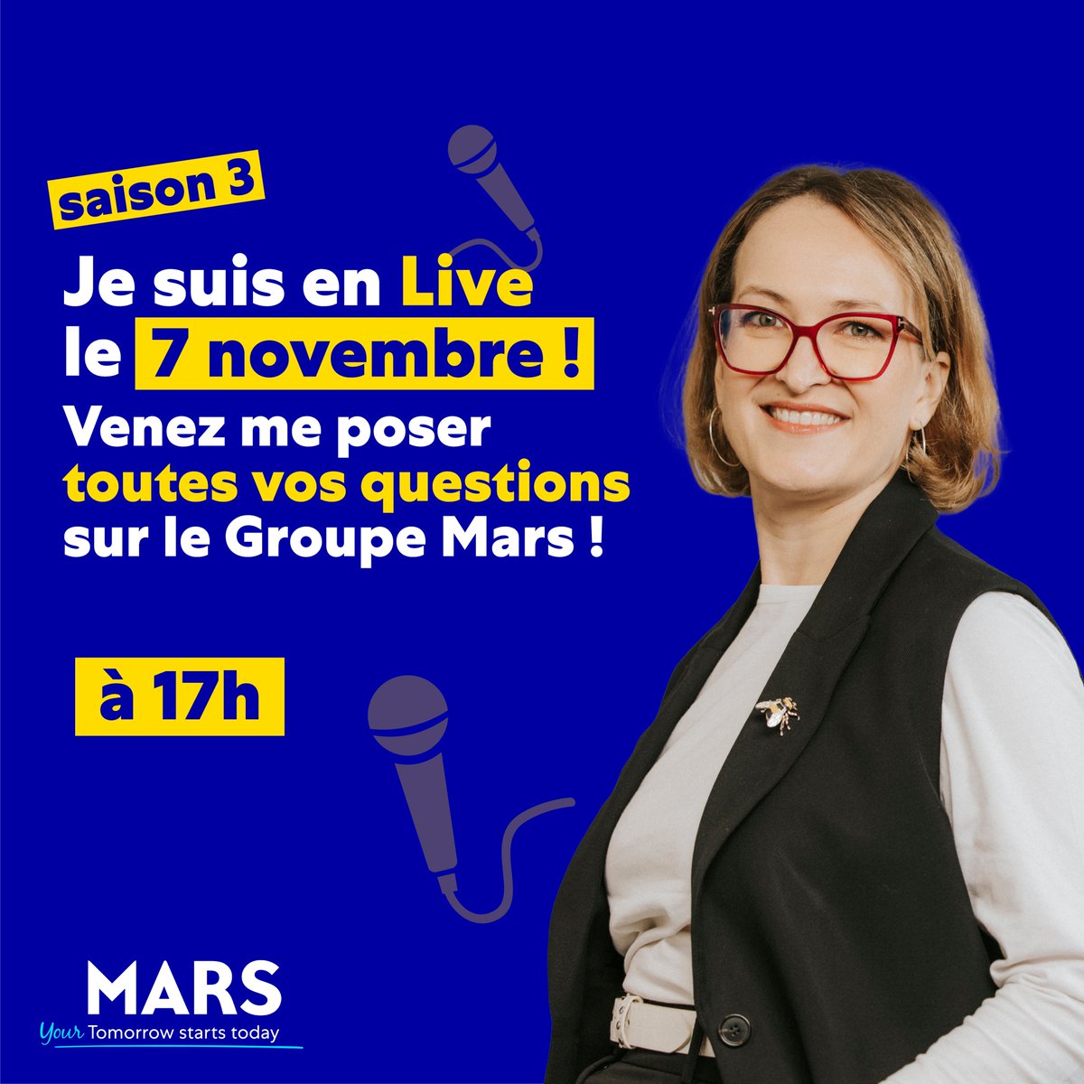 Mars Wrigley France (@marswrigleyfr) on Twitter photo Notre PDG, Victoria Abramova sera en Live sur LinkedIn pour répondre à toutes vos questions sur Mars en France ! SAVE THE DATE 👉🏻 linkedin.com/events/larenco… Notre PDG, Victoria Abramova sera en Live sur LinkedIn pour répondre à toutes vos questions sur Mars en France ! SAVE THE DATE 👉🏻 linkedin.com/events/larenco…
