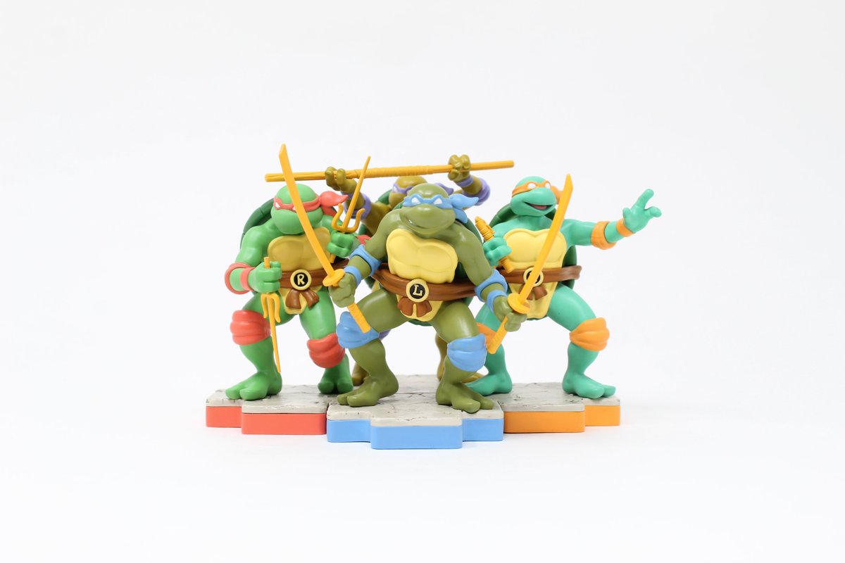 mytotaku's tweet image. We just finished sculpting the 1 in 4 variant editions of each Turtle. we gave them high odds so people could collect them easier, and also we love them just a little too much. #TMNT #TOTAKU