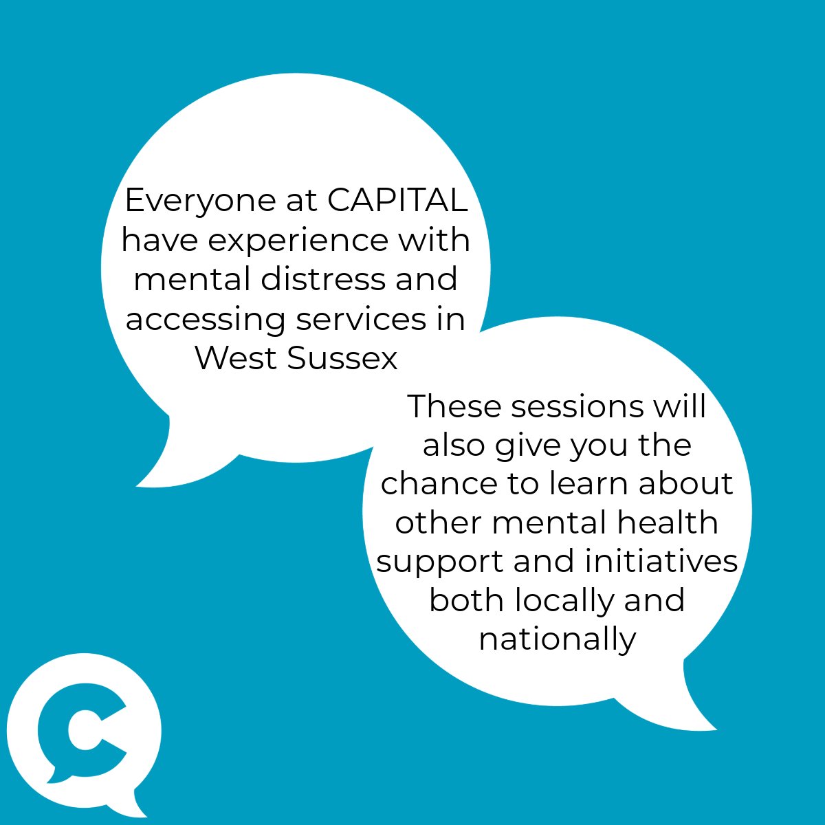CAPITAL_Charity's tweet photo. Come along to our #CommunityDropIn sessions in #BognorRegis, where you can share your mental health experience and take part in non-judgemental conversation and peer support. These sessions will also be an opportunity to look for help from both local and national services. https://t.co/4ncV5XSERZ