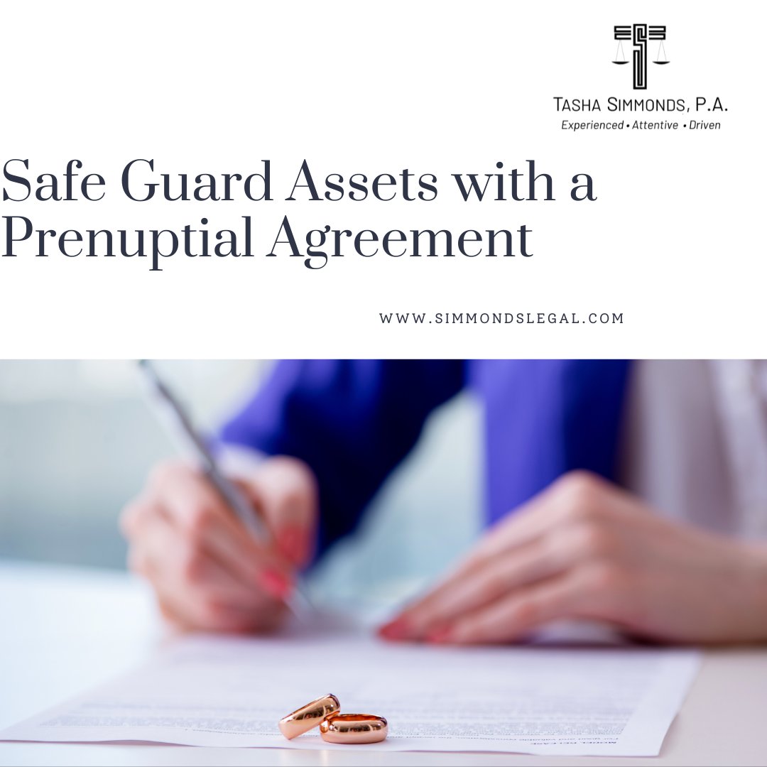 attytasha's tweet image. In Florida, a prenup isn't just a piece of paper; it's a safeguard for your assets and investments. Protect your investments while planning your future. 🌴
Learn more: simmondslegal.com/prenup

#FinancialPeace #MarriageMatters #PrenupPlanning