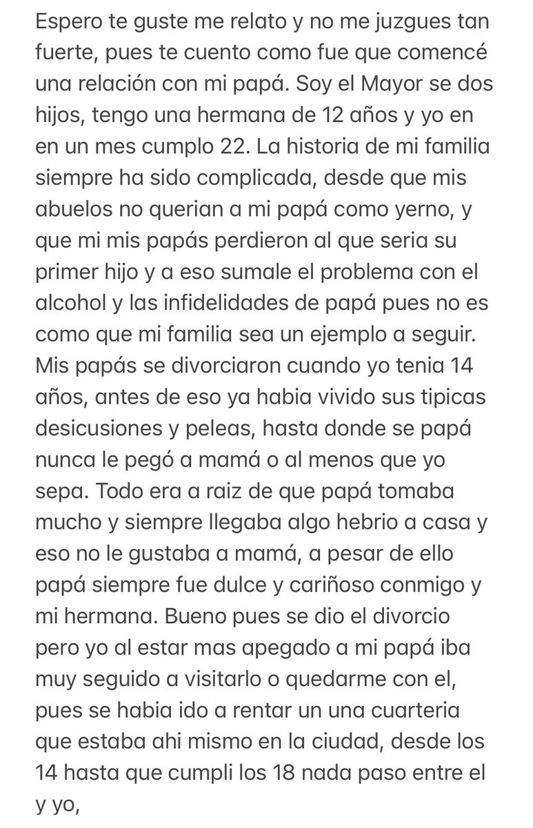 insexxxto's tweet photo. Mi papá me usó por primera vez 🔥🔥😈

Parte 1 

#relatoseroticos #relatosgay #cancungay #fyp #historiasgay #incestogay #incestoconpapá 

Deja tu like y comparte 🫰🏻 https://t.co/ImW60wf5BY