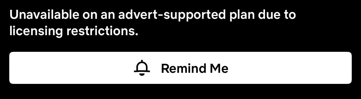 itssophhhhh's tweet photo. @netflix  you have some mad audacity to 1. change my plan to have adverts and 2. restricting what i can watch, the fucking cheek of it https://t.co/ej5xs3zeIE