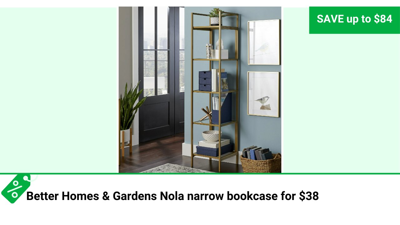 Clark Howard on X Right now at Walmart you can purchase the Better Homes Gardens Nola narrow bookcase for 37.88. Get this DEAL https t pzfPvhObce https t Jn0yLnQTL9 X
