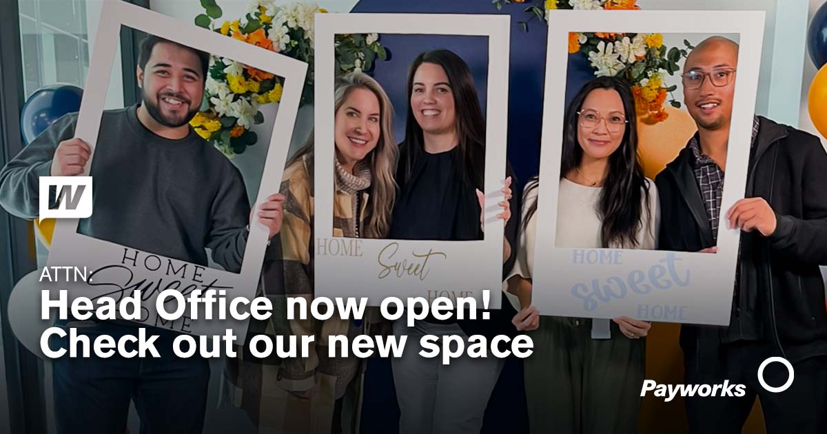 Payworks's tweet image. What does 5 yrs + 8.3 million kilograms of concrete + 75 kms of data cables + 1 basketball hoop + 350+ excited employees equal? It's our brand new Head Office, which officially opened on Oct. 3!
Learn more about our new digs: hubs.ly/Q02VbG_80.
#Winnipeg #Wpg #YWG