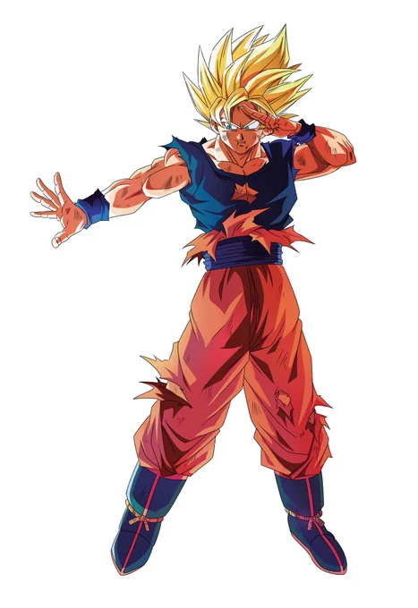 ドラゴンボールZ  孫悟空 模写制作時間:6時間40分ドラゴンボール絵描くの人生初かも#ドラゴンボールZ #孫悟空 #スーパーサイヤ人 #魔人ブウ編 #模写 #デジタルイラスト 