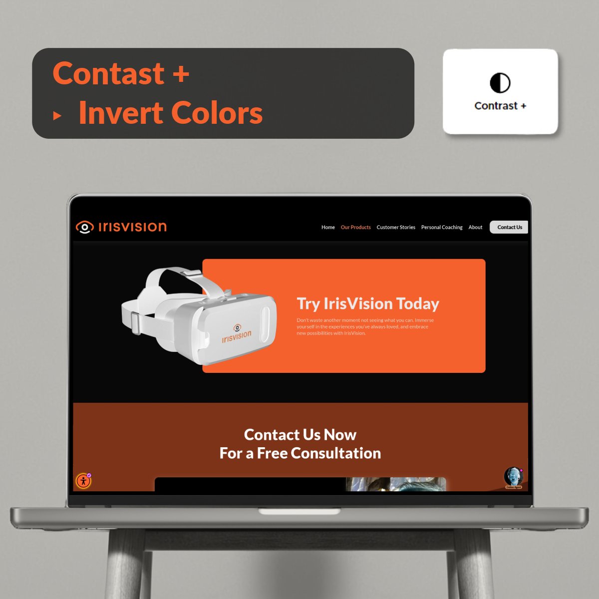 TheIrisVision's tweet image. We’ve recently updated our website to make it more accessible for everyone! For those with low vision, the accessibility menu at the bottom left of the screen lets you adjust contrast, text size, spacing, and more!

#IrisVision #UserWay #LowVision #Accessibility