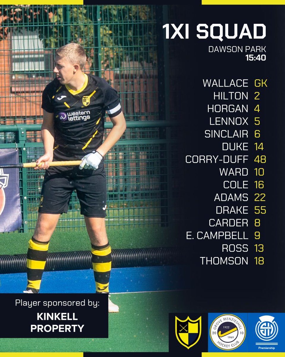 1XI Lineup for tomorrow!

🟡⚫ Hillhead vs Grove Menzieshill 🔵⚪
📍Dawson Park
🕒15:40
GW7