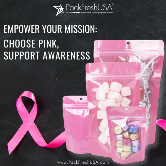 PackFreshUSA's tweet photo. Our 5 Mil Pink/Clear Stand-Up Pouches are the perfect addition to your breast cancer awareness campaigns.
These pouches allow your business to show support while offering a storage solution.

Help your mission stand out with our pink pouches this October!

https://t.co/WSETmawSXl https://t.co/EtXHyOTS4w