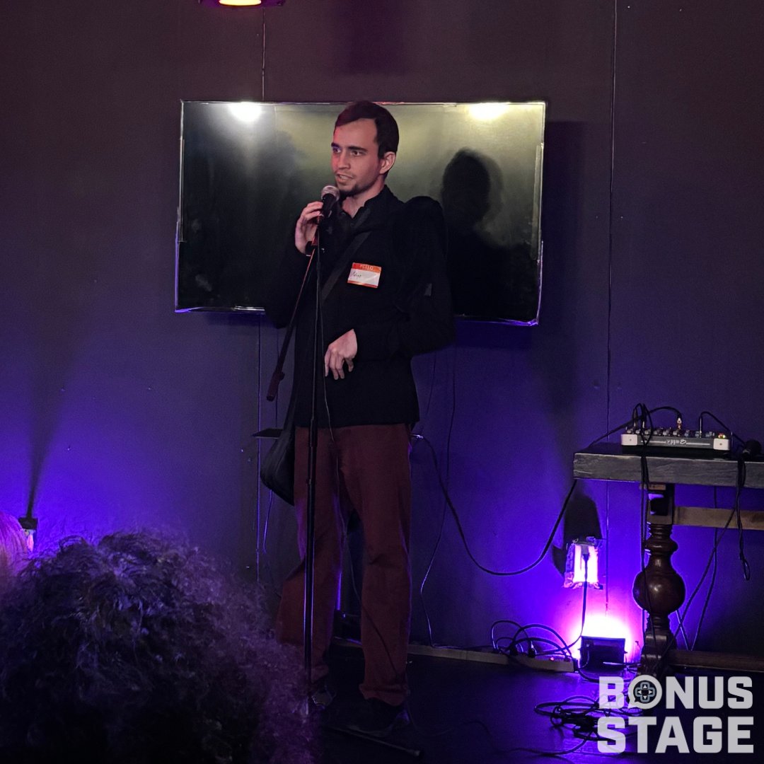 BonusStageTO's tweet photo. ✨Thank you to everyone for coming out to Bonus Stage this week!✨ 
A huge thanks to our amazing speakers:   

Felipe Arango and @JuliaMinamata

See you all next time on November 19th!      #torontoevents #BonusStageTO https://t.co/hSxWj62wHl