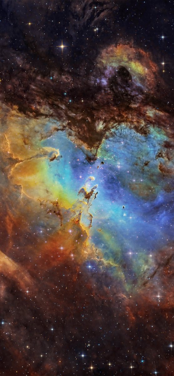 This isn’t a shot from Hubble or JWST.

This shot of the famous Pillars of Creation was captured using a mere 12” telescope from my backyard in Arizona. Space is more accessible than you think!

I thought it was the perfect photo for February in my 2025 calendar, now available.