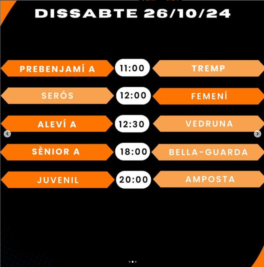 efscervera's tweet photo. 🔥PARTITS DEL CAP DE SEMANA!

⬇️⬇️⬇️ https://t.co/usvTZL8k9T