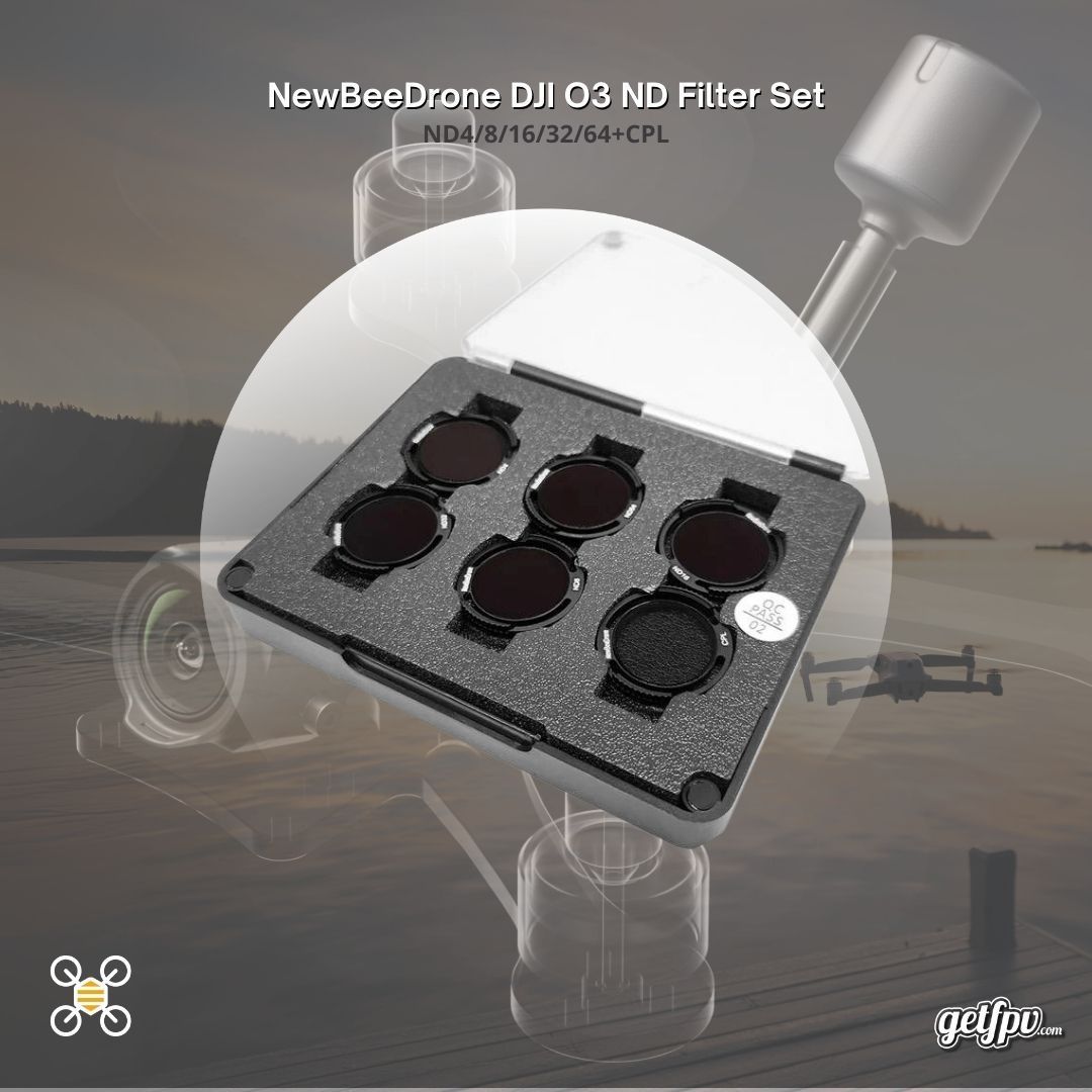 GetFPV's tweet image. Level Up with the 𝗡𝗲𝘄𝗕𝗲𝗲𝗗𝗿𝗼𝗻𝗲 𝗗𝗝𝗜 𝗢𝟯 𝗡𝗗 𝗙𝗶𝗹𝘁𝗲𝗿 𝗦𝗲𝘁! 🌞✨

Get perfect exposure in any daylight with ND4, ND8, ND16, ND32, and ND64 filters—plus a CPL filter to cut reflections and boost clarity. 👉 buff.ly/3BWBfR0 

#NewBeeDrone #DJIO3 #Filter