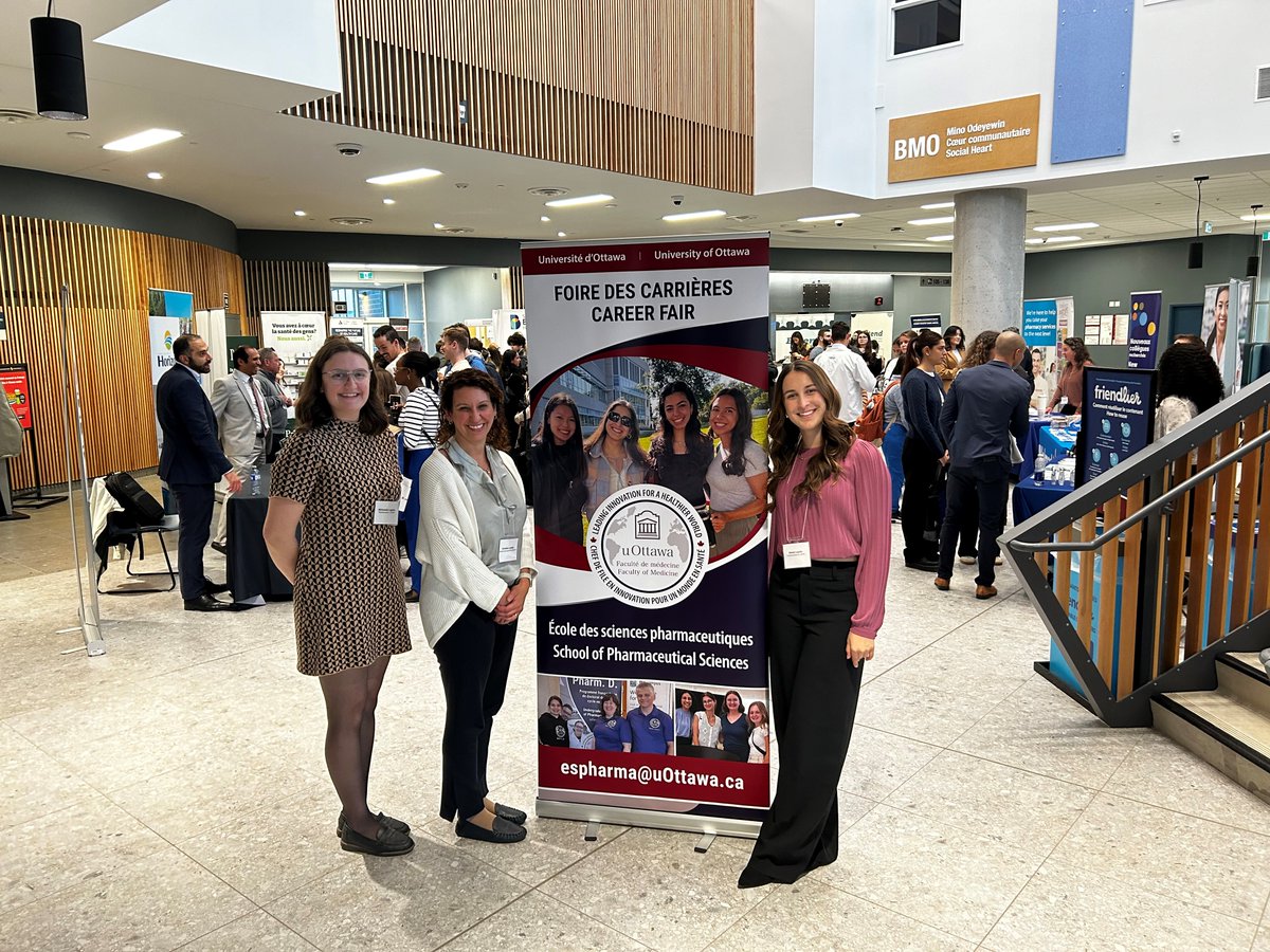 uOttawaPharmD's tweet image. What an incredible First Career Fair for the #PharmDinFrench! Congratulations to the organizers and a huge Thank You to our partners for their invaluable support. Together, we're paving the way for future healthcare professionals @uOttawaMed @capsinational