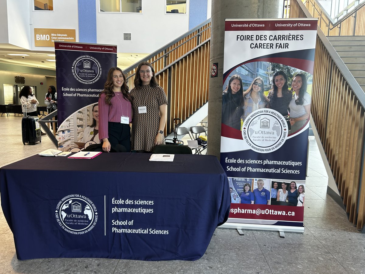 uOttawaPharmD's tweet image. What an incredible First Career Fair for the #PharmDinFrench! Congratulations to the organizers and a huge Thank You to our partners for their invaluable support. Together, we're paving the way for future healthcare professionals @uOttawaMed @capsinational