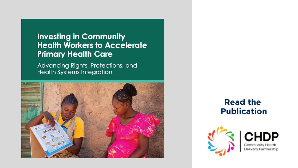 oneillinstitute's tweet photo. Community Health Workers (#CHW) are the backbone of resilient health systems. The Community Health Delivery Partnership’s (#CHDP) new publication, led by @USAID, @MMKavanagh, Propel Health, and other dedicated CHDP partners, highlights the vital role of #CHW in advancing primary health care.

https://t.co/y3aKToYJnX