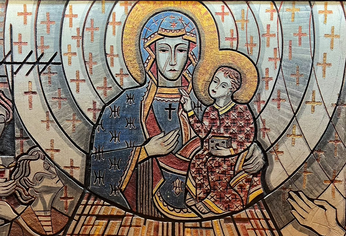 gmoult's tweet image. the history of polish america in sgraffito by józef sławiński (1965)