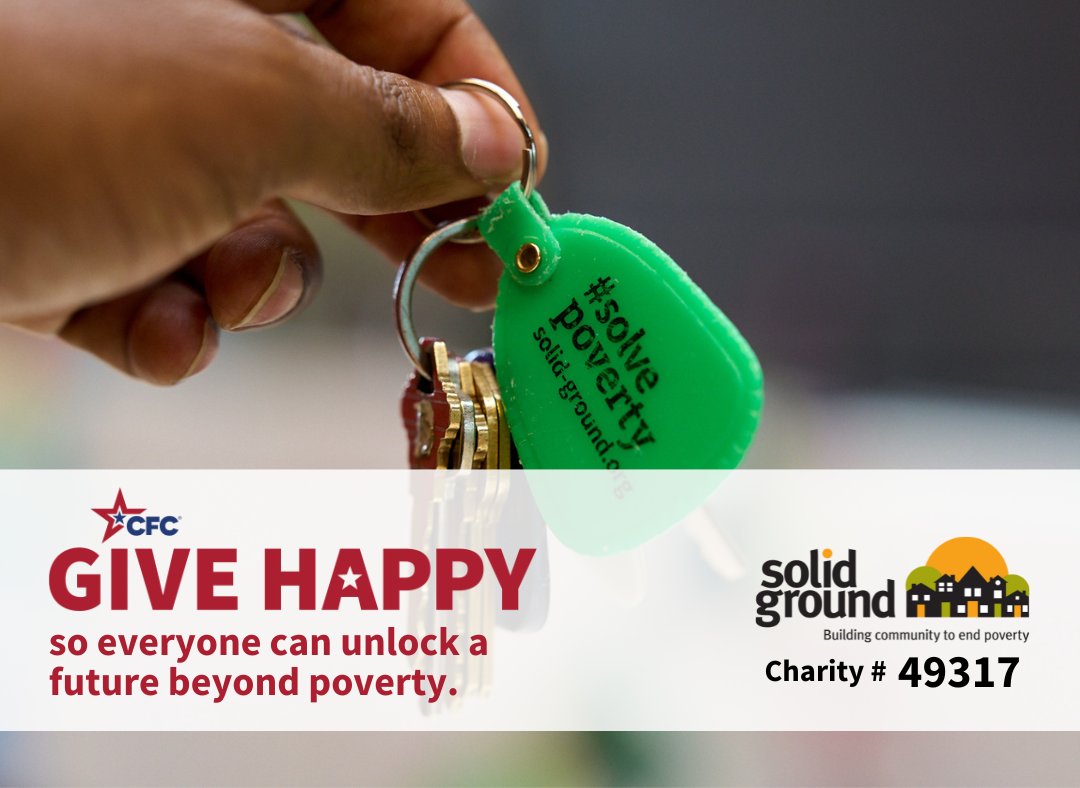 Federal employees &amp; retirees can now support our mission to solve poverty through the Combined Federal Campaign! Giving and volunteering is easy: GIVE HAPPY at GiveCFC.org using charity code 49317.