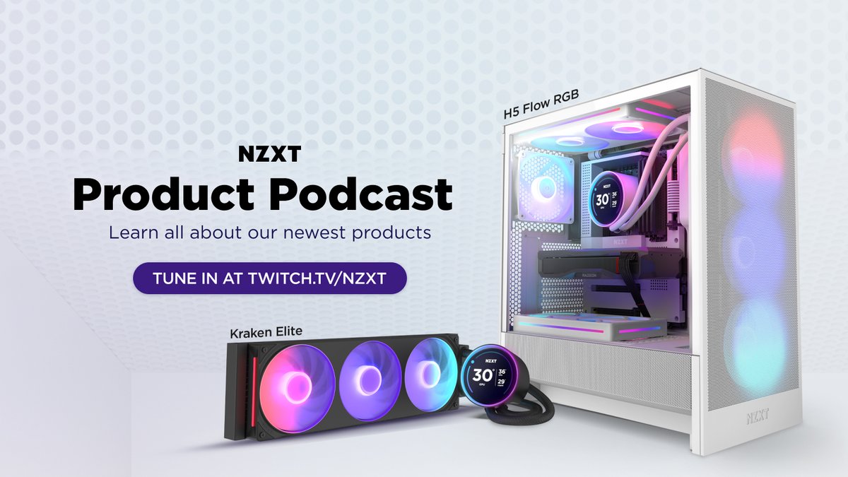 🔥 We're live with Amanda from the product team chatting all about our new Kraken Elite liquid coolers and with a special giveaway announcement you don't want to miss!

Tune in to win at twitch.tv/NZXT