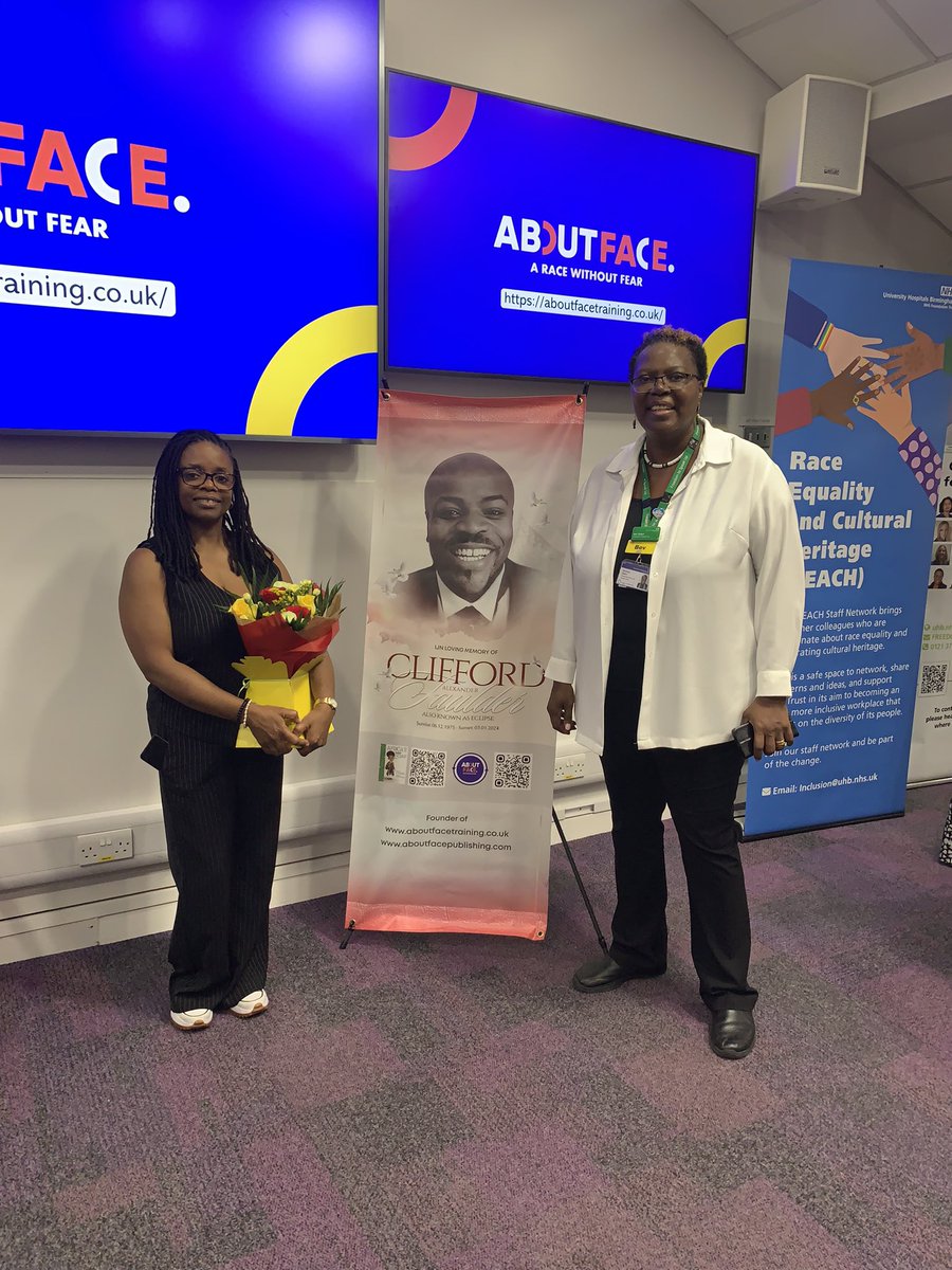 aboutfaceuk1's tweet photo. I had the pleasure of presenting to the NHS at their Black History Conference. It was a brilliant day. 

Clothed in bravery with a 'Fearless' mission I was able to give a powerful narrative of mine and my late husband Clifford Faulder, first hand experience of racism in the NHS. https://t.co/6Af4HzHIYy