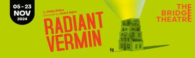 Fancy some post-Halloween thrills? <a href="/thebridge_bxl/">The Bridge Theatre, Brussels</a> is bringing you a supernatural, dark and edgy comedy that explores the housing crisis, gentrification and homelessness. Radiant Vermin runs from 5 to 23 November at La Tricoterie in St Gilles. More here: bit.ly/3BVaMU2