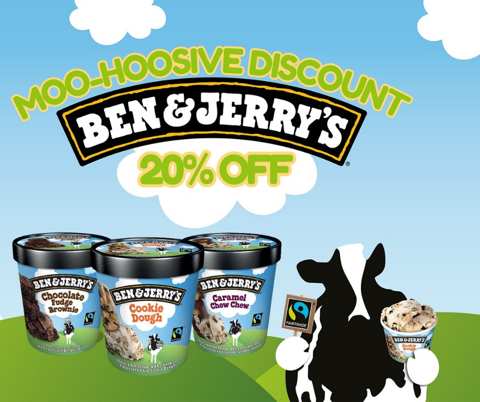 UKCandyBox's tweet image. 🍦 Moo-hoosive News! 🍦
Tonight only, enjoy 20% off ALL Ben &amp;amp; Jerry’s flavours! From Chocolate Fudge Brownie to Cookie Dough, we’ve got 19 delicious options to choose from!
💻 Order here 👉 candy-box.co.uk/product-tag/be…