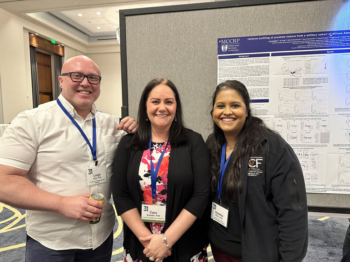 Center for Prostate Disease Research (@cpdr_labs) on Twitter photo CPDR PIs <a href="/EllisLab_/">EllisLab_</a> <a href="/schafer_sci/">Cara Schafer, PhD</a> <a href="/AyeshaShafi_PhD/">Ayesha Shafi, PhD</a> enjoy the poster session at #PCFRetreat24 and connecting with the impactful scientists and clinicians in the field! <a href="/PCF_Science/">PCF Science</a> <a href="/PCFnews/">Prostate Cancer Foundation</a> <a href="/USUhealthsci/">Uniformed Services University</a> <a href="/nciccr_gmb/">NCI CCR GU Malignancies</a> CPDR PIs <a href="/EllisLab_/">EllisLab_</a> <a href="/schafer_sci/">Cara Schafer, PhD</a> <a href="/AyeshaShafi_PhD/">Ayesha Shafi, PhD</a> enjoy the poster session at #PCFRetreat24 and connecting with the impactful scientists and clinicians in the field! <a href="/PCF_Science/">PCF Science</a> <a href="/PCFnews/">Prostate Cancer Foundation</a> <a href="/USUhealthsci/">Uniformed Services University</a> <a href="/nciccr_gmb/">NCI CCR GU Malignancies</a>
