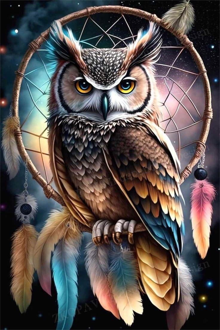 Lydia12181's tweet photo. 猫头鹰来啦~🦉夜空里的守护者，你的眼神真锐利呢!💫✨ https://t.co/CYBBuLG5GD