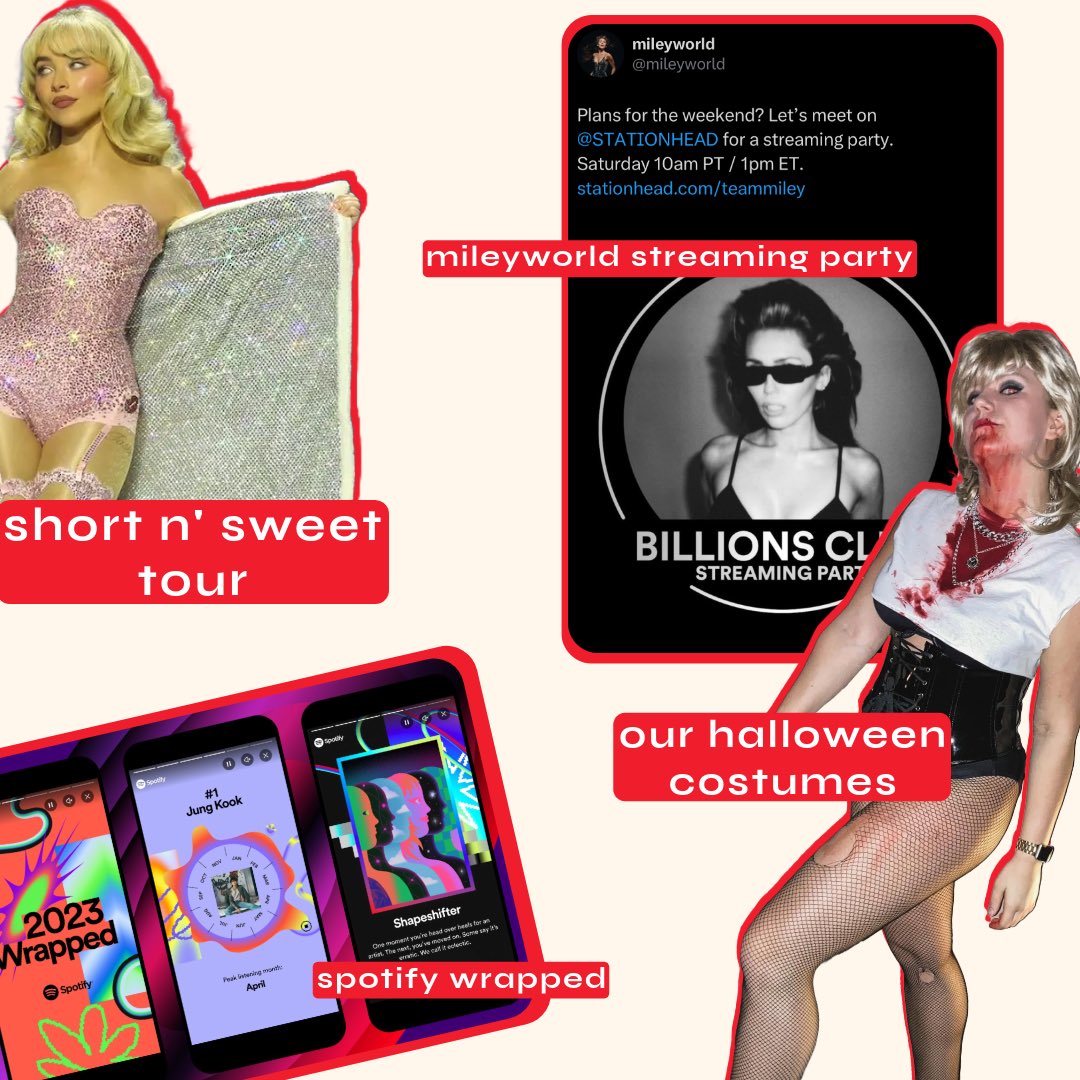 TalkMileyToMe's tweet photo. 🎙️Here is some insight on what you can hear us yap about on the latest podcast episode!
Tune in for our #MILEYWEEN episode on YouTube or wherever you get your podcasts 🎃 https://t.co/EjXmRxQmIU