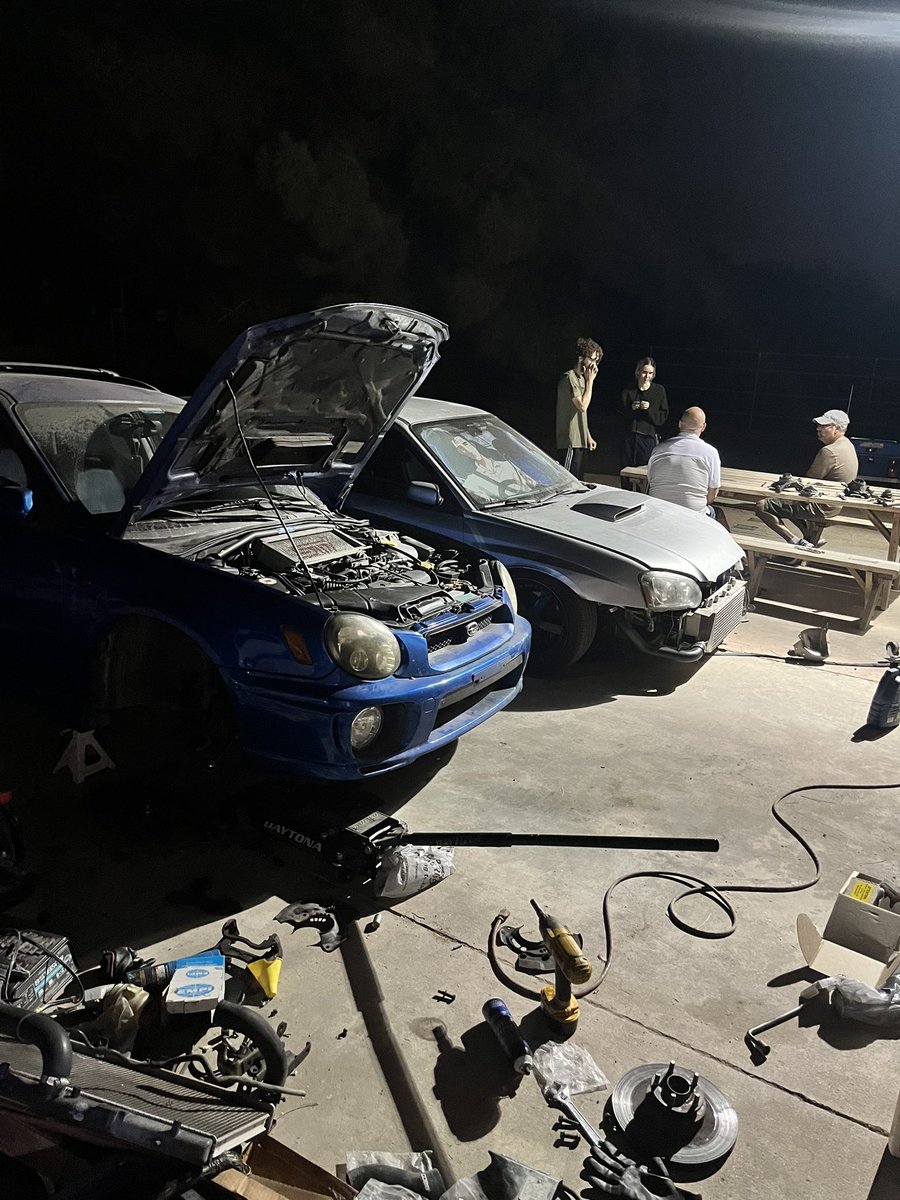 SlowAssSubie's tweet photo. cars back up, birthday weekend was successful. couldn’t ask for more 
casey n logan left b4 pics but they were there too. love my family. https://t.co/HZaRtudg1Q