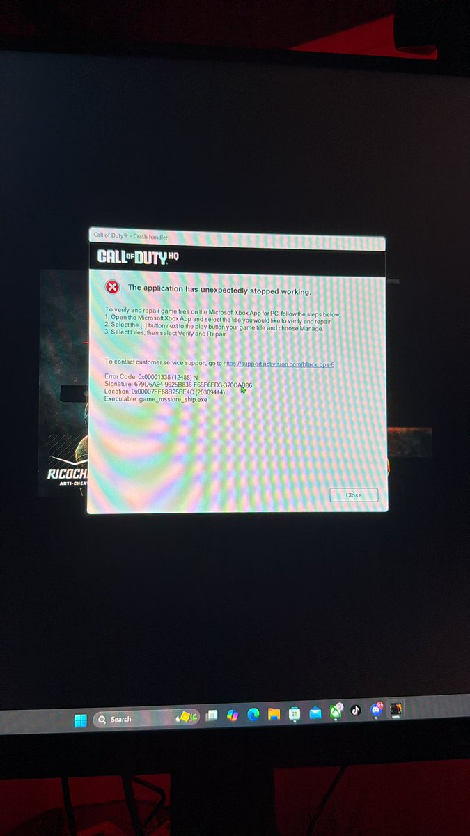 coops914's tweet photo. @CallofDuty This is all I get when trying to launch https://t.co/6aATYZFXBC