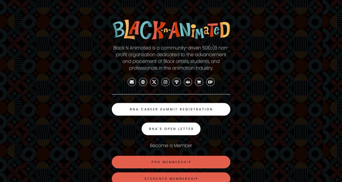 Blacknanimated's tweet photo. https://t.co/OOd8VS1UKg 
Explore our updated Carrd to find all the necessary details to subscribe to our email newsletter, apply to BNA leadership, and register for a Student or Pro membership. ✏️ #BlackNAnimated https://t.co/E45Dce1wSp